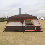 Toby’s New 4-6 Person Double Layer Outdoor Camping Tent, A Bedroom And A Living Room, Family Cabin (Brown) - Image 4