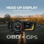 Tobys New A600 Car HUD Head Up Display with OBD2 + GPS Dual System Digital Speedometer with 3 LCD Screens - Image 4