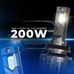 Tobys TF200 2 Pieces Car LED Headlight Original 200W/piece Power 20000/piece Lumens With Color Temperature 6500K - Image 3