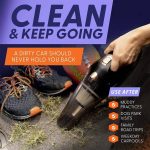 Toby's Wireless Car Vacuum Cleaner High Power 8000PA/100W/DC12V 16 Ft Cordless Handheld Car Vacuum Deep Detailing Cleaning Kit of Car Interior - Image 7