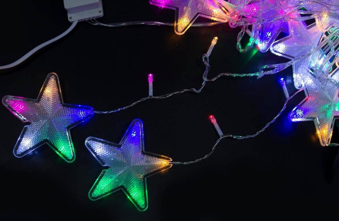 Toby's New Star Curtain Lights for Bedroom -12 Stars 138 RGB LED Window Lights with 8 Lighting Modes Fairy Twinkle Lights Connectable Waterproof Ramadan Decoration (RGB) - Image 2