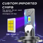 TBS DESIGN M8Pro H11 2 Pieces Car LED Headlight Original 110W/Pair Power Pure White 6000K Color Temperature - Image 2