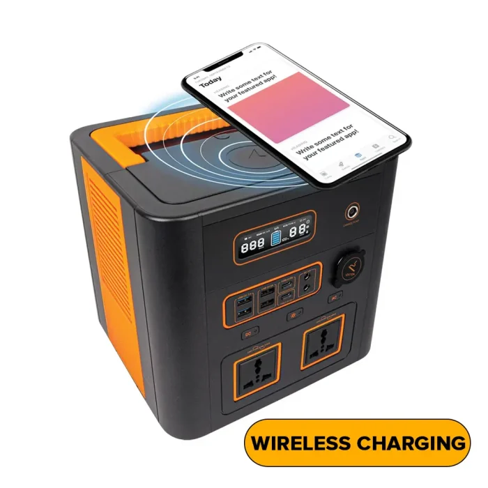 Toby&rsquo;s TBS-150A Portable Power Station 500W, 150000mAh Lithium Battery, 220V AC Output, PD 60W, Wireless Charging - Image 2