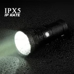 Toby's TORCH-120 High Power 50W Flashlight with 760M Range 5000LM Brightness USB Rechargeable Waterproof Emergency SOS and Handle Grip - Image 2