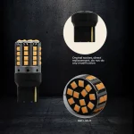 Tobys Super Bright Low Power 7440 44SMD LED Bulbs with 3030 Chip replacement for Back Up Reverse Brake Lights (Yellow) - Image 5