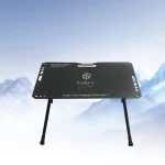 Toby's Lightweight Aluminum Camping Table-04 Your Perfect Companion for Picnics, Barbecues, and Relaxing Outdoor Adventures with Adjustable Height and Easy Portability (Black) - Image 2