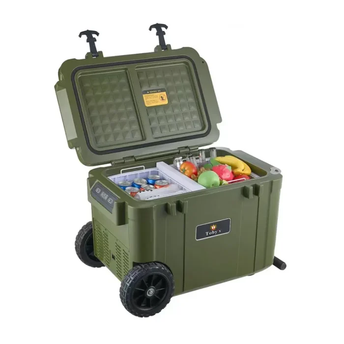 Toby's TR-45 Electric Cooler Portable Refrigerator Freezer Compact Fridge freezer Electric Cooler for Car RV Vehicle Boat Home Use Travel Camping Truck Party Picnic Outdoor (45 Liter) - Image 3