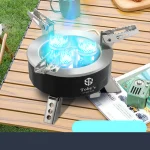Toby's 6800W Camping Gas Stove Folding 3 Burners Piezo Ignition Backpacking Stove Outdoor Cooking Stove Furnace for Camping Hiking Picnic Emergency - Image 4