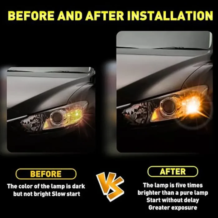 Tobys Super Bright Low Power 1156 40SMD LED Bulbs with 3030 Chip replacement for Back Up Reverse Brake Lights (Yellow) - Image 4