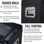 Toby's TR-47 Electric Cooler Portable Refrigerator Freezer Compact Fridge freezer Electric Cooler for Car RV Vehicle Boat Home Use Travel Camping Truck Party Picnic Outdoor (47 Liter) - Image 7