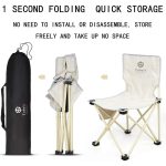 Tobys Camping Chair-10 Ultralight Portable Folding Light Aluminum Chair with Nylon Seat and Lightweight Carrying Bag for Outdoor Travel - Image 3