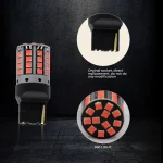 Tobys Super Bright Low Power 7440 44SMD LED Bulbs with 3030 Chip replacement for Back Up Reverse Brake Lights (Red) - Image 5