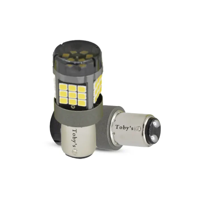 Tobys Super Bright Power T20 1157 42SMD LED Bulbs with 2835 Chip replacement for Back Up Reverse Brake Lights (White) - Image 2