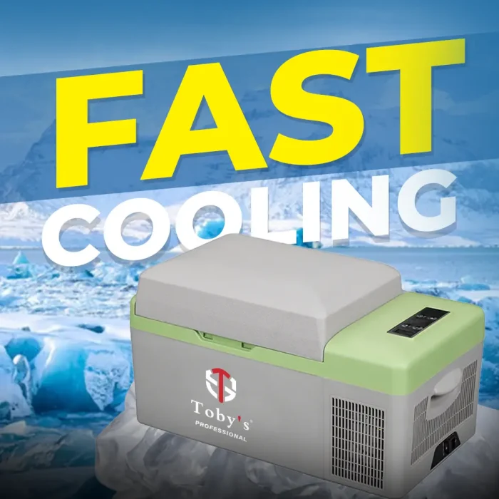 Toby's TR-15 Portable Mini Freezer 12 Volt Refrigerator 10 Quart (15 Liter) Fast Cooling 12V Car Fridge -4?~68? Car Cooler 12/24V DC for Outdoor Camping RV Truck Boat - Image 4