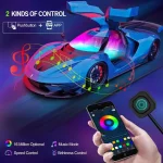 Toby's Dream color Acrylic Interior Car LED Strip 18 in 1 Light with Wireless APP RGB LEDs Fiber Optic Ambient Lighting Kits 16 Million Colors Sound Active Function Car Neon Lights - Image 4