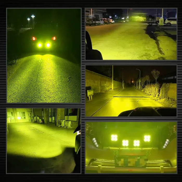3 Inches 2 Pieces Laser Light 80W, Yellow Color High Output Work Laser Projector Light Spot Light For Off-road - Image 7