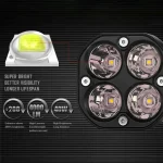 80W Laser Light High Output Work Laser Projector Light 3 Inch Spot Light For Offroad 2 Pcs - Image 2