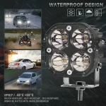 80W Laser Light High Output Work Laser Projector Light 3 Inch Spot Light For Offroad 2 Pcs - Image 3