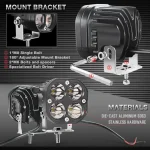 80W Laser Light High Output Work Laser Projector Light 3 Inch Spot Light For Offroad 2 Pcs - Image 5