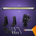 42 Inches Light Bar 240W Light Bar Combo Light, Floodlight, Spotlight - Image 4