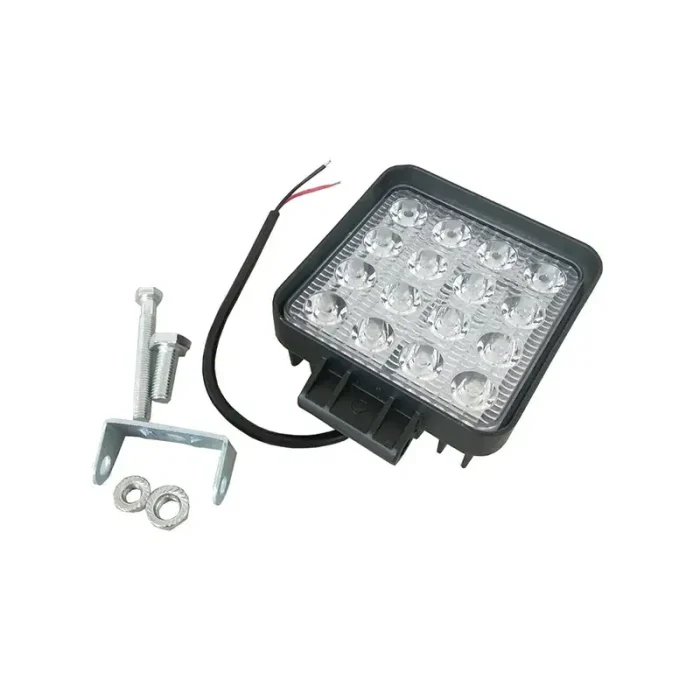 48W Spot Flood Beam LED Work Light, Square Spot Flood Beam LED Work Light with Waterproof and Dustproof Construction for Reliable Operation - Image 2