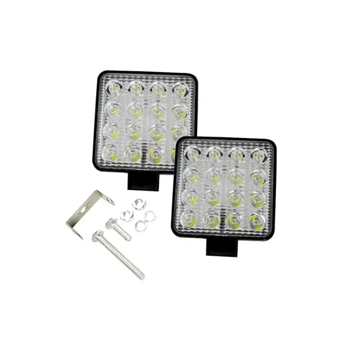 48W Spot Flood Beam LED Work Light, Square Spot Flood Beam LED Work Light with Waterproof and Dustproof Construction for Reliable Operation - Image 3