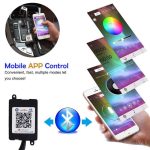 4xCar 18LEDs RGB Interior Atmosphere Music Control Strip Lights - Image 5