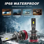 TBS DESIGN M8Pro H11 2 Pieces Car LED Headlight Original 110W/Pair Power Pure White 6000K Color Temperature - Image 10