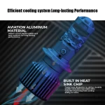 Tobys New TL3 9006 Led Headlight Bulbs with Mini Projector Lens High/Low beam DC12V 6500K white light - Image 6