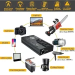 Tobys New 300W Car Power Inverter 12V to 220V Ac Power Converter Front LED Display Pure Sine Wave ( N-01) - Image 7