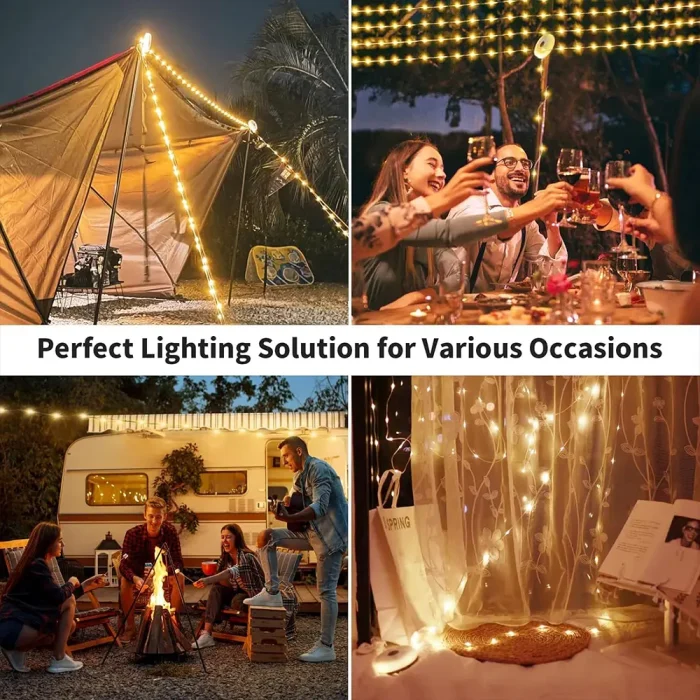 Tobys CPL-T26 Mini  Outdoor Camping Lantern 10 meters Long Sting with 8 Lighting Modes - Image 2