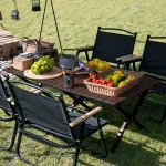 Toby's Table-01 Sturdy Foldable Wooden Table with 6 Legs for Versatile Use in Indoor and Outdoor Spaces - Image 4