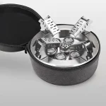 Toby's 18000W Titanium Alloy Portable Picnic Camping Stove Windproof Design Gas Cooking Burner with Piezo Ignition & Carry Case Collapsible Stove Burner for Outdoor Backpacking/Hiking/Picnic - Image 2