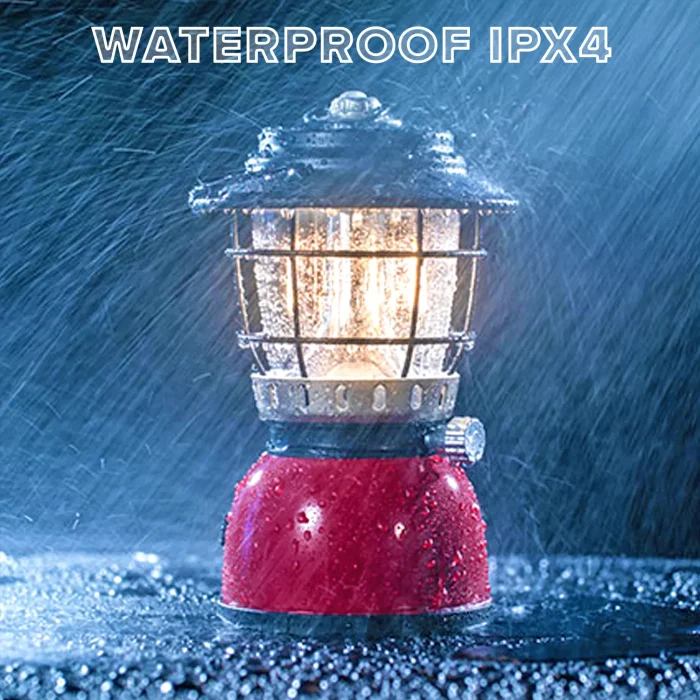 Toby's CPL-T06 Portable Camping USB Charging Lamp Tent Outdoor Lamp | Rechargeable Emergency Light LED Carrying Light, Lantern Rainproof Shield Ultralight Lamp, Rechargeable Camping Lantern Light (Red) - Image 5