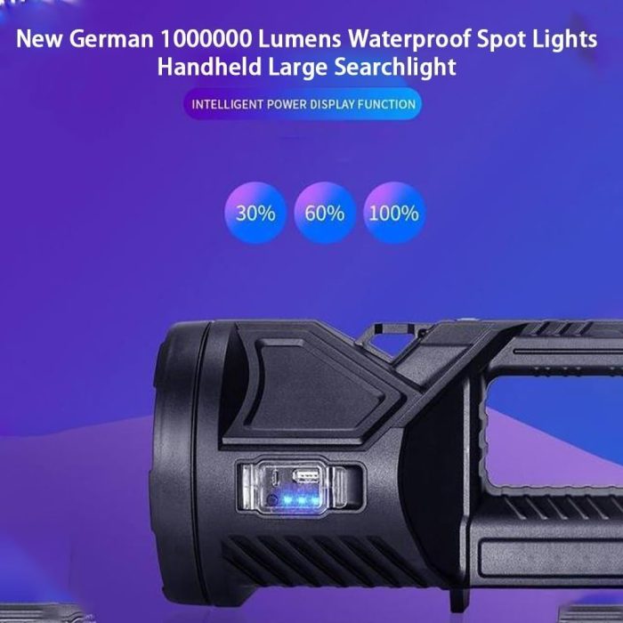 Toby's New Portable Brightest XHP70 Rechargeable LED Emergency Flashlight Torch Light Long Range Solar Searchlight for Hunting - Image 6