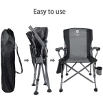 Tobys Set of 4 Folding Chairs With Folding Table - Lightweight Outdoor Camping Chair Table Set With Carry Bag Perfect For Outdoor - Image 6