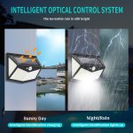 Tobys Solar Wall Lamps 212 LED Solar Waterproof Power PIR Motion Sensor Wall Light Garden Outdoor Lamp - Image 6