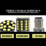 Tobys Super Bright Low Power 1157 44SMD LED Bulbs with 3030 Chip replacement for Back Up Reverse Brake Lights (White) - Image 6