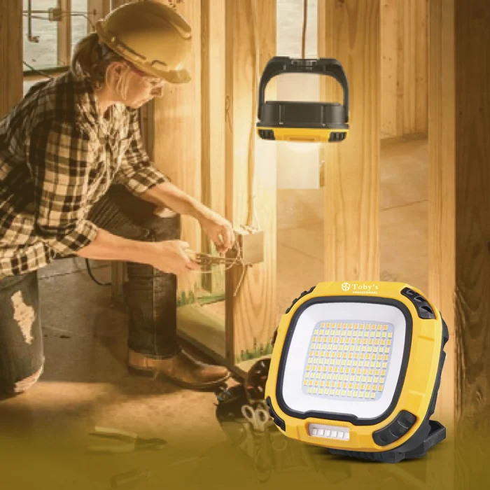 Toby&rsquo;s CPL-T31 LED Floodlight&ndash;4000mAh Rechargeable Light Multi-Color Output SOS Mode Powerful Brightness Ideal for Outdoor Work Emergency Use - Image 5