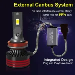 TBS DESIGN M8Pro H11 2 Pieces Car LED Headlight Original 110W/Pair Power Pure White 6000K Color Temperature - Image 8