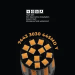 Tobys Super Bright Low Power 7443 44SMD LED Bulbs with 3030 Chip replacement for Back Up Reverse Brake Lights (Yellow) - Image 5