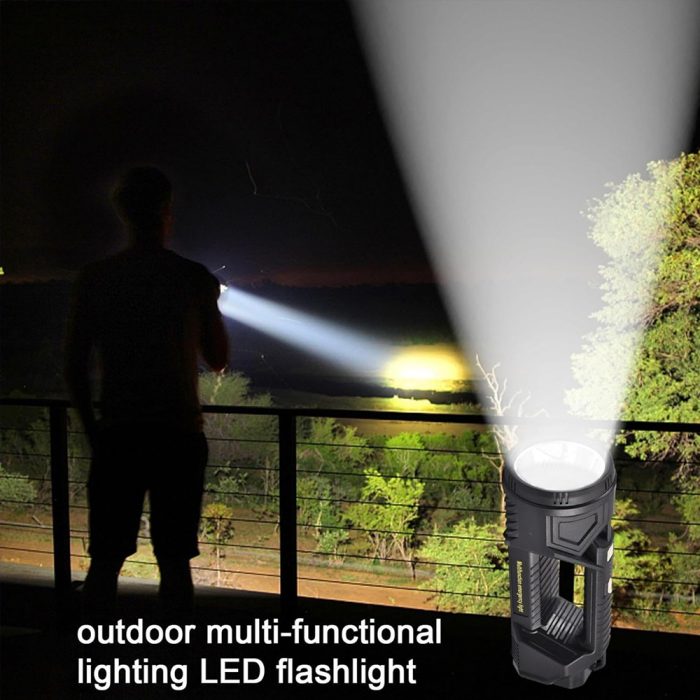 Toby's New Portable Brightest XHP70 Rechargeable LED Emergency Flashlight Torch Light Long Range Solar Searchlight for Hunting - Image 5