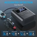 Tobys AC-P6 Tire Inflator Portable Air Compressor 20000mAh Battery & 12V DC Cordless Air Pump for Car Tires 150PSI - Image 6