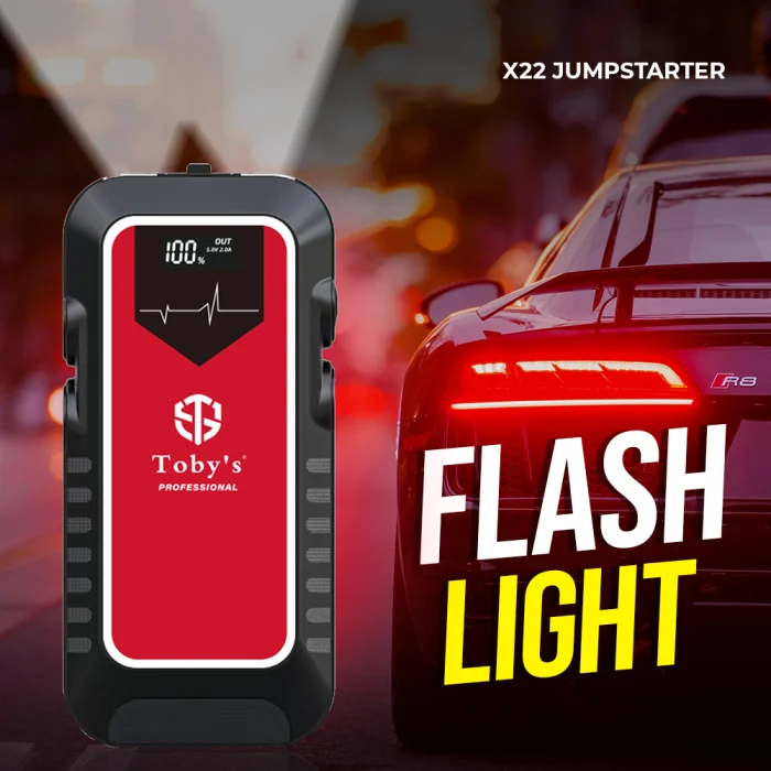 Toby's X22 16000mAh and 59.2WH Jump Starter with 2500A Peak, 30W PD Fast Charging Power Bank - Image 4