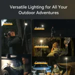 Toby's CPL-T24 Camping Light Telescopic Collapsible 800 Lumens Smart Remote Magnetic Base - Image 4