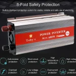 600W Car Power Inverter 12V to 220V AC Power Converter, LED Display, Modified Sine Wave Inverter For Laptop, Tablet, Solar System, Camping - Image 2