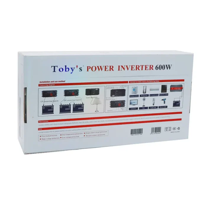 600W Car Power Inverter 12V to 220V AC Power Converter, LED Display, Modified Sine Wave Inverter For Laptop, Tablet, Solar System, Camping - Image 9