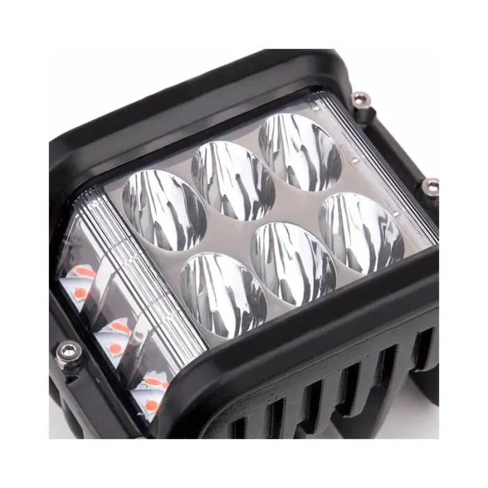 2 Pieces Cube 60W Side Shooter Yellow-White LED Work Light, TBS LED CUBE 60W (White/Yellow) - Image 5