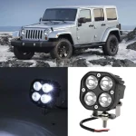 TBS S40 Yellow Waterproof Driving Off-Road Work Lights  LED White Driving Fog Lights 2 Pieces Of 3 Inch 40W For Off-Road 4X4 Jeep - Image 6