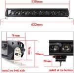 Laser TBS TGM 90W 21 Inch 6D Projector Lens LED Bull Bar Light Front Grille Driving Lamp with on/Off Wiring Harness Compatible with Offroad SUV ATV Truck Pickup Boat Jeep Wrangler JK - Image 3